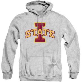 Iowa State University Official Distressed Primary Logo Unisex Adult Pull-Over Hoodie