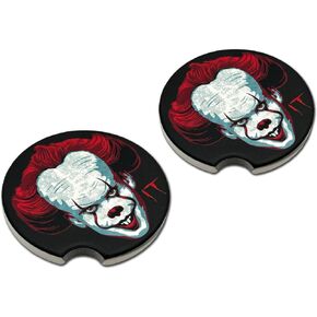 Elektroplate Officially Licensed Michael Myers Slasher Halloween Automotive Coaster 2.625" | Universal Fit for All Cars, Trucks, SUVs, and More | Ceramic Absorbent Drink Coaster | 2 Pack