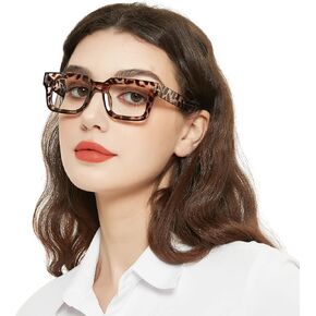 OCCI CHIARI Stylish Reading Glasses Women Retro Square Readers 1.0 1.25 1.50 1.75 2.0 2.25 2.50 2.75 3.0 3.5