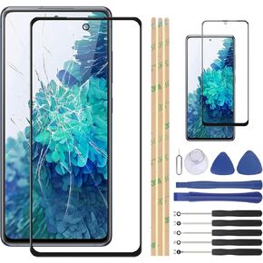Front Glass Replacement for Samsung Galaxy S20 FE/S20 FE 5G/S20 FE 2022 Front Glass Display Touch Screen Outer Lens Panel with Tools