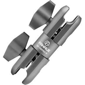 FANAUE Composite Double Socket Swivel Arm, 3.7" Aluminum Mounting Arm Dual 20mm Socket Ends - Fits 20mm Attachment Ball (DA-100PRO-M)