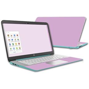 MightySkins Skin Compatible with HP Chromebook 14 (2015) case wrap Cover Sticker Skins Solid Purple