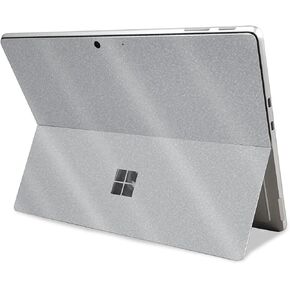 Glossy Glitter Tablet Skin Compatible with Microsoft Surface Pro 11 (2024) - Solid Gray - Premium 3M Vinyl Protective Wrap Decal Cover - Easy to Apply | Crafted in The USA by MightySkins