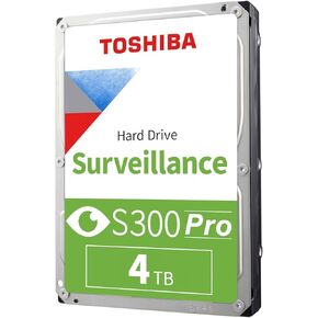 Toshiba S300 PRO 4TB Surveillance 3.5" Internal Hard Drive – CMR SATA 6 Gb/s 7200 RPM 512MB Cache - HDWTA40UZSVAR