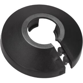 Fit for 1.57 Inches Pipe PP Plastic Flange Pipe Cover Decoration Black Escutcheon Collar Pipe Cover Radiator for 1-1/2" Wall Pipe Tube Decoration for Bathroom