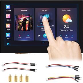Waveshare ESP32-S3 4.3inch Capacitive Touch Display Development Board, 800×480, 5-Point Touch, 32-Bit LX7 Dual-Core Processor, Up to 240MHz Frequency, with Onboard Antenna