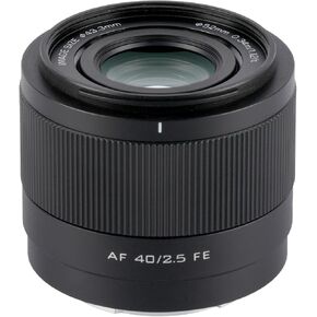 VILTROX 40mm F2.5 FE Mount Lens, AF 40mm f/2.5 E Full Frame Auto Focus Lens Compatible with Sony E-Mount Mirrorless Cameras Alpha a7 a7II a7III a7R a7RII a7RIII a7RIV a7S a7SII a9 a7C