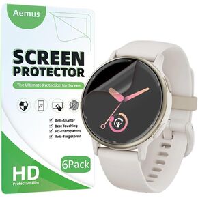Compatible for Garmin Vivoactive 5 Screen Protector (6 Pack) Smart Watch Flexible Full Coverage TPU Clear Film