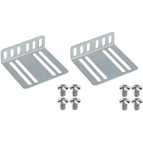 Installation Kit Car Radio 2 Brackets 2 Din,2 DIN Installation Kit,Metal Brackets＆Screws, Car Stereo Radio Mounting Frame, 70x75x24mm 8 Screws Accessories