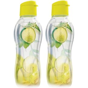 Tupperware Eco Bottle Set - Dishwasher Safe & BPA Free 2 Bottles with Leak-Proof Caps (1 L / 34 oz)