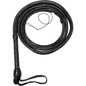 Leather Bull Whip 04 to 10 Foot 16 Plaits Cow Hide Leather Whip Equestrian Bullwhip Leather Belly & Leather Bolster Inside