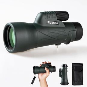 12x50 Monocular for Adults High Powered, Waterproof Monocular Telescope with BAK4 Prism & FMC Lens, Compact Monocular for Bird Watching, Hunting, Hiking, Travel