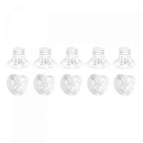 uxcell M6 x 30mm Plastic Phillips Machine Screws, PC Flat Head Machine Bolts Transparent 25pcs