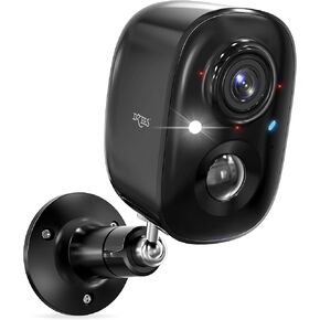 Dzees 2K Security Cameras Wireless Outdoor, Battery Powered AI Motion Detection Spotlight Siren Alarm WiFi Surveillance Indoor Home Camera, Color Night Vision, 2 Way Audio, Local/Cloud IP66, 4 Pack