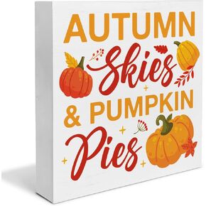 Fall Decor Jesus Pumpkin Wooden Block Sign Christian Psalms Autumn Home Decorations 5 X 5 Inches