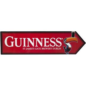 GUINNESS Metal Toucan James Gate Road Sign (White)