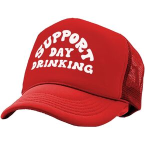 I Support Drinking During The Day - Vintage Retro Style Trucker Cap Hat