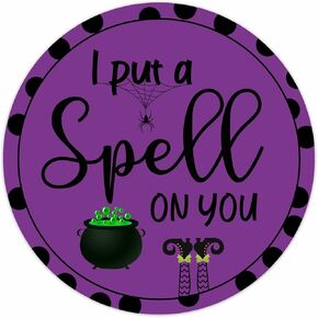 No Every Witch Lives in Salem Funny Halloween Metal Tin Sign for Front Door Home Garden Farmhouse Porch Outdoor Halloween Party Decoration Horror Wall Decor Retro Art Plaque Vintage Poster 12x12 Inch