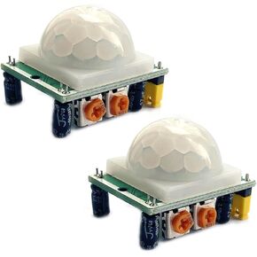 Kiro&Seeu 2PCS HC-SR501 Pyroelectric Infrared IR PIR Human Motion Sensor Detector Module Compatible with Ard-uino Raspberry Pi, R501-IS-MD-2P