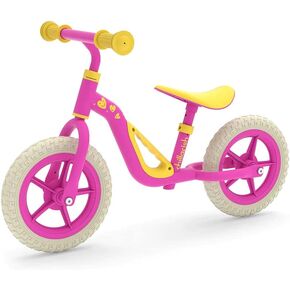 Chillafish Charlie Toddler Balance Bike, Lightweight 10-Inch Bike for Boys & Girls 2 to 4 Years Old, Adjustable Seat, Carry Handle & No-Puncture Tires