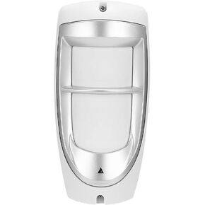 Wired Passive Infrared Motion Sensor, Motion Sensor Alarm 110?Detection Angle Double Beam Infrared Immune Security Burglar Alarm System for Indoor Outdoor
