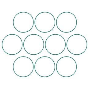 حلقات دائرية مطاطية من uxcell، 74 مم OD 70.2 مم معرف 1.9 مم عرض FKM حشية ختم لسباكة الآلات، أخضر، حزمة من 10