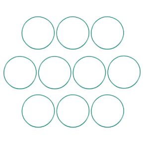 uxcell Fluorine Rubber O-Rings, 74mm OD 70.2mm ID 1.9mm Width FKM Seal Gasket for Machinery Plumbing, Green, Pack of 10