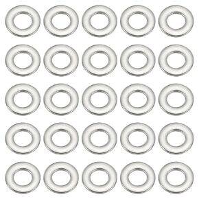 PATIKIL 304 Stainless Steel Flat Washer, 10 Pack 3/4" ID x 1 1/3" OD x 0.12" Thickness Metal Fender Washers Lock Washers for Screws Bolts Assortment