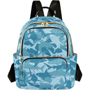ALAZA Mini Backpack Purse for Women Lightweight Girls Small Size Dachshund Dog Cartoon Black School Teens College Traveling