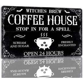 Pick Your Poison Tin Sign Vintage Halloween Metal Signs Gothic Witchy Decor Signs For Home Kitchen Bar 8x12 Inches