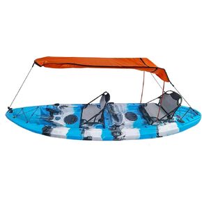 Zyyini Kayak Sun Shade Canopy, Canoe Kayak Boat Sun Shade Canopy,Canopy with Storage Bag for Inflatable Boat,Foldable Easy to Install Portable Kayak Sunshade Awnin