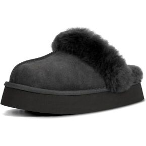 LBF Fuzzy Platform Slippers for Women Fluffy Memory Foam Slippers Super Soft Fur Slippers Cozy Warm Slip On Slippers Indoor and Outdoor