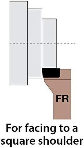 FR 8 Carbide Tipped Tool Bit, C-6 Carbide Grade, 1/2" Square Shank, FR-8 Single Point, USA Made, Super Tool, 73904 in Saudi Arabia
