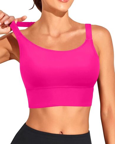 Women Sports Bra Swim Tops - Crop Bikini Top Supportive Bathing Suit Top Swimwear in Kuwait