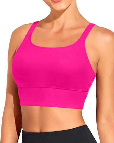 Women Sports Bra Swim Tops - Crop Bikini Top Supportive Bathing Suit Top Swimwear in Kuwait