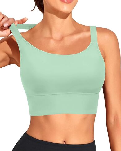 Women Sports Bra Swim Tops - Crop Bikini Top Supportive Bathing Suit Top Swimwear in Kuwait