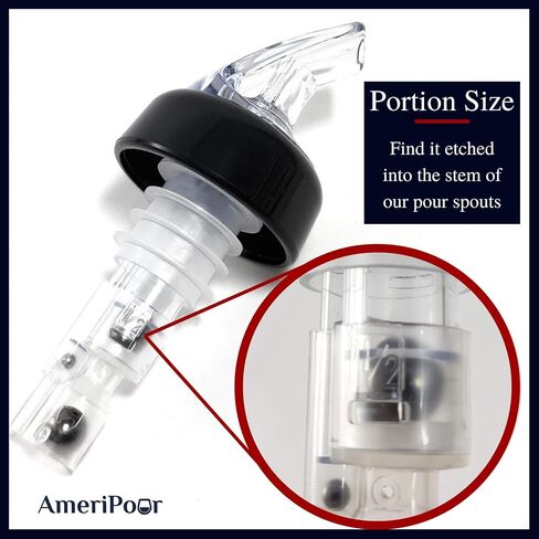 Measured Liquor Pourers - Large Cork For Oversized Bottles - Made 100% In The USA. Bar Spouts That Don't Leak - No Cracks, Just A Perfect Cocktail Pour Everytime. (Clear, 1.5oz (45ml) - 3 Pack) in Kuwait