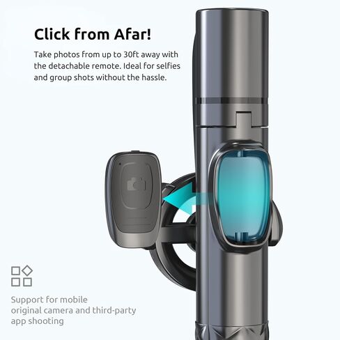 حامل ثلاثي القوائم لـ Magsafe، حامل قابل للتمديد مقاس 49 بوصة مع جهاز تحكم عن بعد، حامل هاتف بكوب شفط مغناطيسي مع مشبك، عصا سيلفي محمولة لهاتف iPhone 12/13/14/15، وSamsung Galaxy للسفر والصور in Kuwait