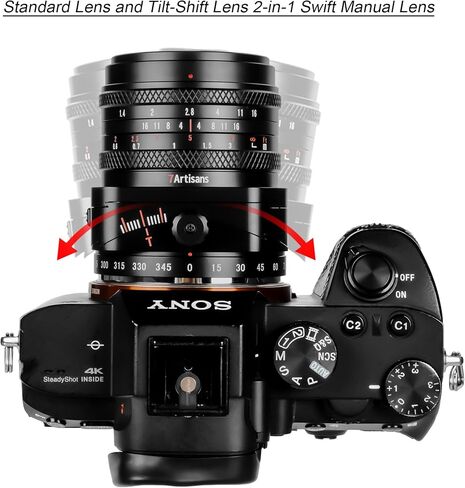 7artisans 50mm F1.4 APS-C Tilt-Shift Prime Lens for Fujifilm X-Mount X-M1 X-H1 X-Pro2 X-Pro3 X-E1 X-E2 X-E2S X-E3 X-A1 X-A2 X-A3 X-A5 X-A7 X-T1 X-T2 X-T10 X-S10 Cameras in Saudi Arabia