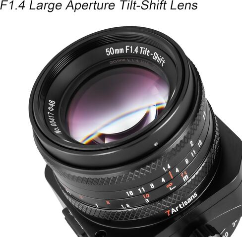 7artisans 50mm F1.4 APS-C Tilt-Shift Prime Lens for Fujifilm X-Mount X-M1 X-H1 X-Pro2 X-Pro3 X-E1 X-E2 X-E2S X-E3 X-A1 X-A2 X-A3 X-A5 X-A7 X-T1 X-T2 X-T10 X-S10 Cameras in Saudi Arabia