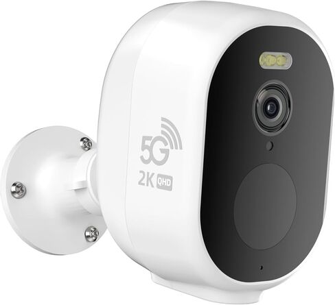 كاميرات مراقبة لاسلكية في الهواء الطلق، كاميرا أمان Tuya 5G، نظام أمان منزلي 2K HD طقم 4 كاميرات مع رؤية واسعة 130 درجة، رؤية ليلية ملونة 3 ميجابكسل، ضوء كشاف، IP65 مقاوم للماء، يدعم Alexa، Cloud/SD in Kuwait