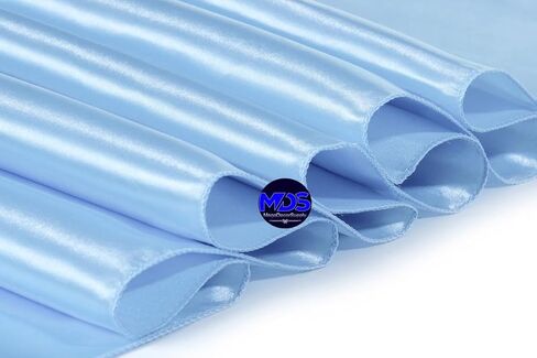 MDS Pack of 10 Satin Table Runners 12 x 108 Inch Long Wedding sateen Bright Silk Smooth Table Runner for Wedding Reception Birthday Graduation Party Event Banquet Spring Decoration - Eggplant in Kuwait