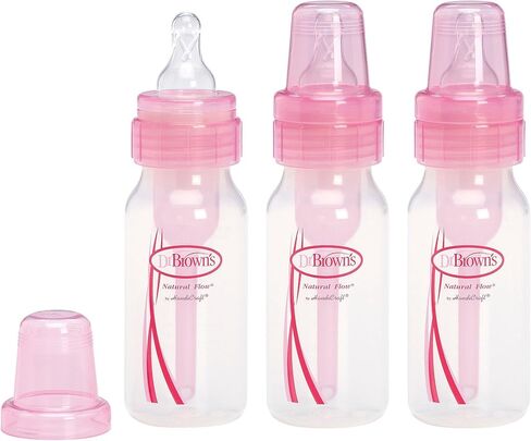 زجاجات الأطفال من دكتور براون - زجاجات وردية 4 أونصة. 3 عبوات in Kuwait
