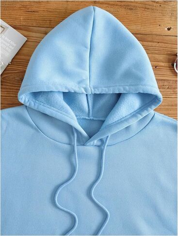 سويت شيرت سويت شيرت نسائي من SweatyRocks بغطاء للرأس برباط جرافيك وأكمام طويلة وبلوفرات حرارية in Saudi Arabia