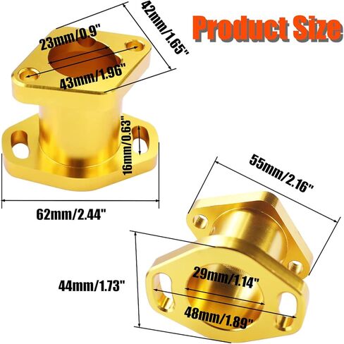 برغي حشية مدخل أنبوب دخول السباق للأداء للمفترس 212cc 196cc 6.5HP كولمان Ct200u Bt200x GX160 GX200 Baja Mb200 Hummerhead OHV Clone Engines Mini Bike Go Kart Blue in Kuwait