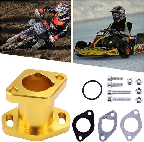 برغي حشية مدخل أنبوب دخول السباق للأداء للمفترس 212cc 196cc 6.5HP كولمان Ct200u Bt200x GX160 GX200 Baja Mb200 Hummerhead OHV Clone Engines Mini Bike Go Kart Blue in Kuwait