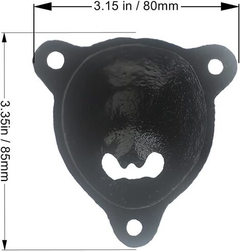 Black Bear Head Cast Iron Beer Bottle Opener Wall Mounted Grizzly Teeth for Man Cave Garage Decor in Kuwait