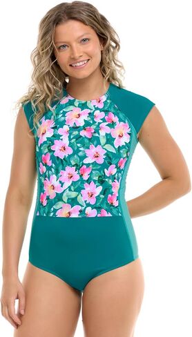 EIDON Women's Standard Everly One Piece Cap Sleeve Swimsuit in Saudi Arabia