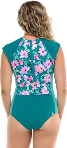 EIDON Women's Standard Everly One Piece Cap Sleeve Swimsuit in Saudi Arabia