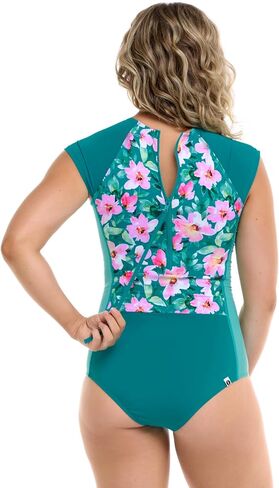 EIDON Women's Standard Everly One Piece Cap Sleeve Swimsuit in Saudi Arabia